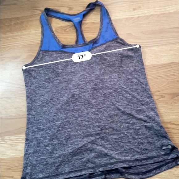 Avia  Racerback Tank Top Women’s medium Workout Shirt Exercise Gray athletic gym - Picture 6 of 7
